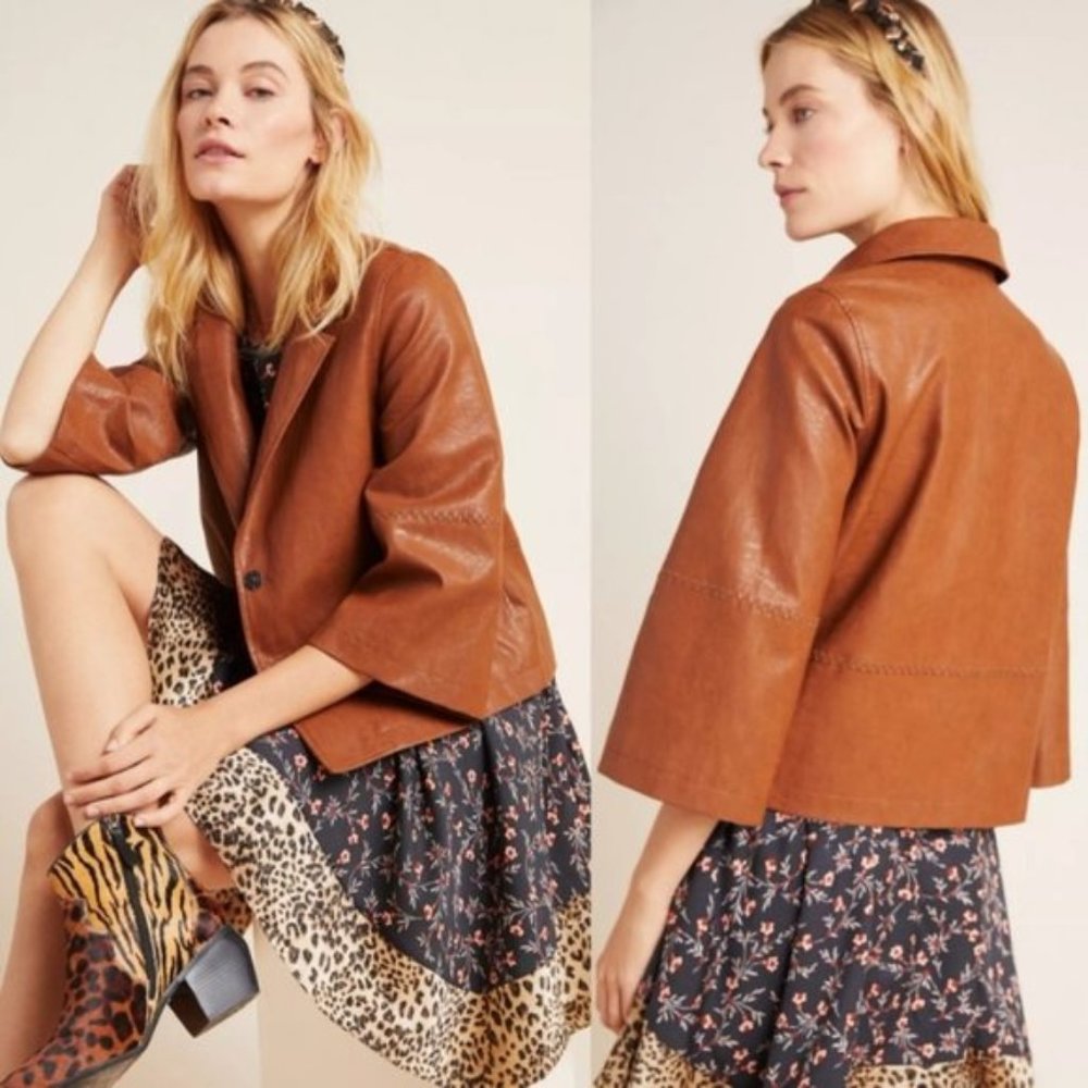 Anthropologie Hayden Faux Leather Jacket